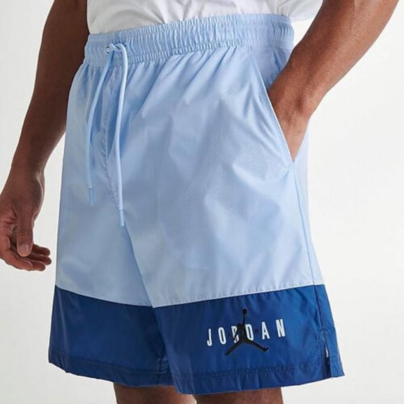 Jordan Nike Mens Jumpman Essentials Woven Shorts DV7660 Sky Blue Medium Large - Picture 1 of 6